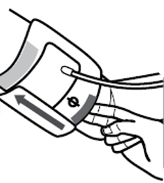 Nasazení manžety tlakoměru