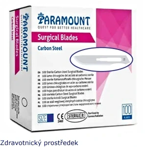 Čepelky skalpelové č.10 Carbon Paramount 100 ks