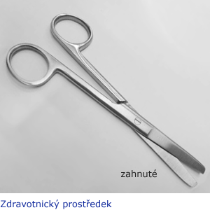 Nůžky chirurgické tupé, zahnuté 14 cm