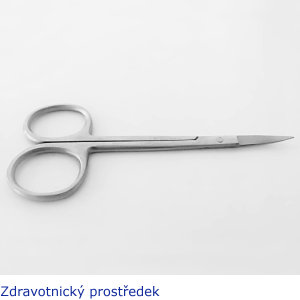 Nůžky chirurgické oční, zahnuté 11,5 cm