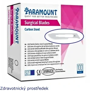 Čepelky skalpelové č.20 Carbon Paramount 100 ks