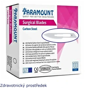 Čepelky skalpelové č.23 Carbon Paramount 100 ks