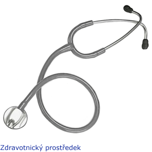 Fonendoskop plochý CLASSICO Comed šedý