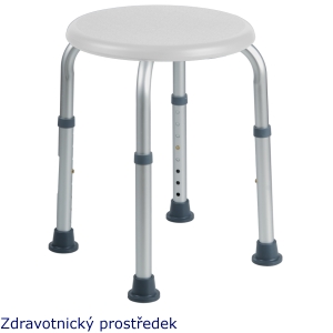 Stolička do sprchy kulatá CAMERON 822 bílá