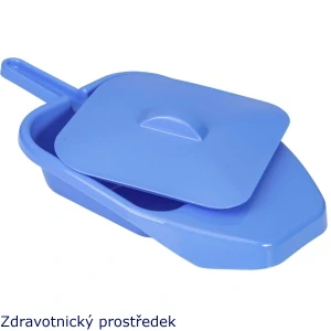 Podložní mísa plochá s víkem 896 modrá