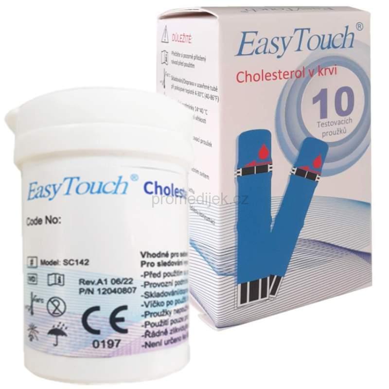 Diagnostické proužky na cholesterol 10ks EasyTouch