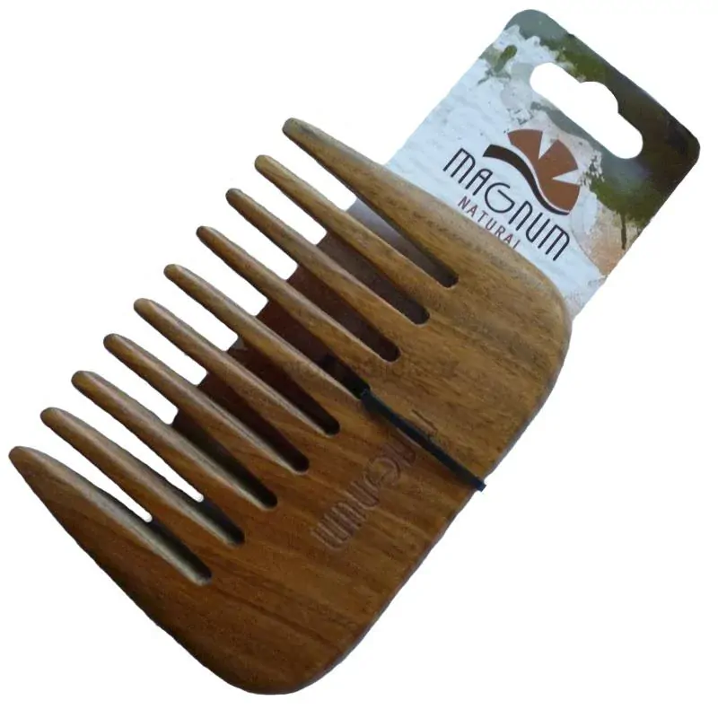 Hřeben dřevěný Guajak Afro 10 cm Magnum 308 