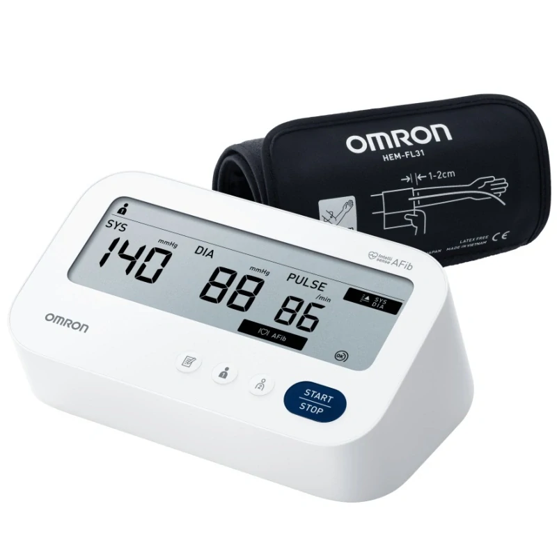 Tonometr Omron M3 Comfort AFib + síťový adaptér