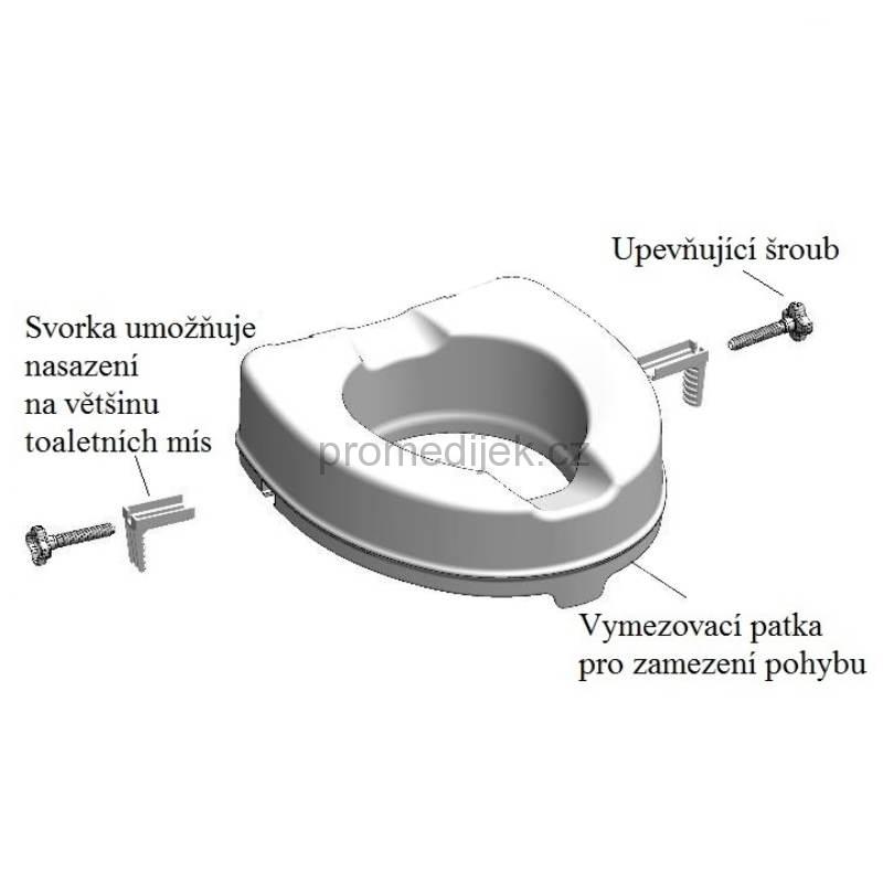 Nástavec na WC 10 cm bez poklopu King 10