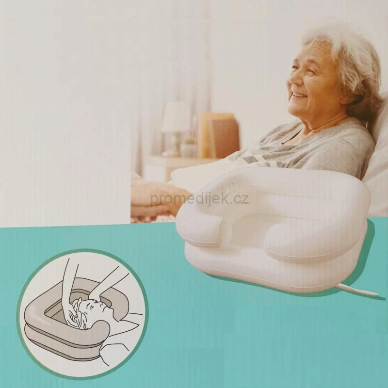 Nafukovací umyvadlo se sprchou 