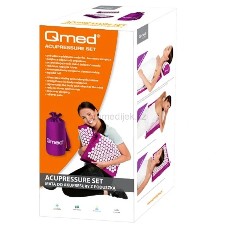 Akupresurní podložka s polštářkem Qmed