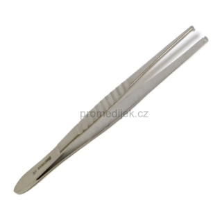 Pinzeta chirurgická 1x2 zoubky, 14 cm