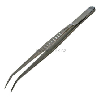Pinzeta zubní lomená 16 cm