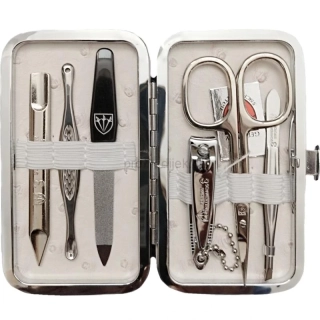 Sada na manikúru 7412 P N vzor pštrosí kůže, béžová Kellermann