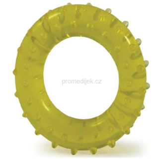 Kroužek masážní gelový 7 cm žlutý (střední)