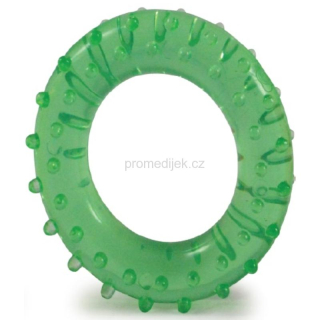 Kroužek masážní gelový 7 cm zelený (silný)