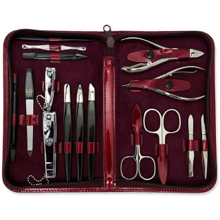 Sada na manikúru a pedikúru lakovaná 5851 P N, vínová Kellermann