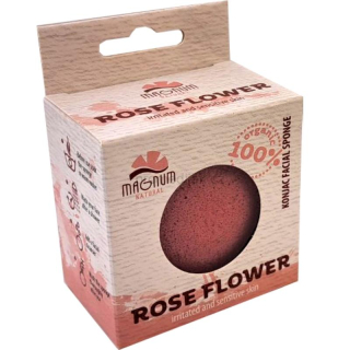 Konjaková houbička na obličej RŮŽE Magnum 414