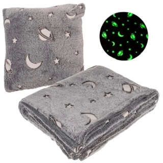 Svítící deka a polštář Planety