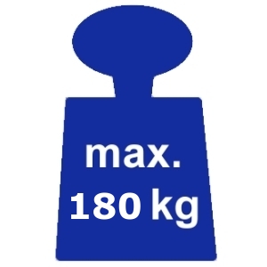 Maximální nosnost 180 kg