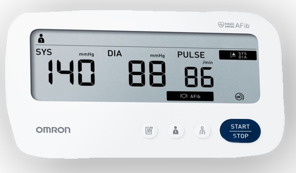 Displej tlakoměru Omron M3 Comfort AFib